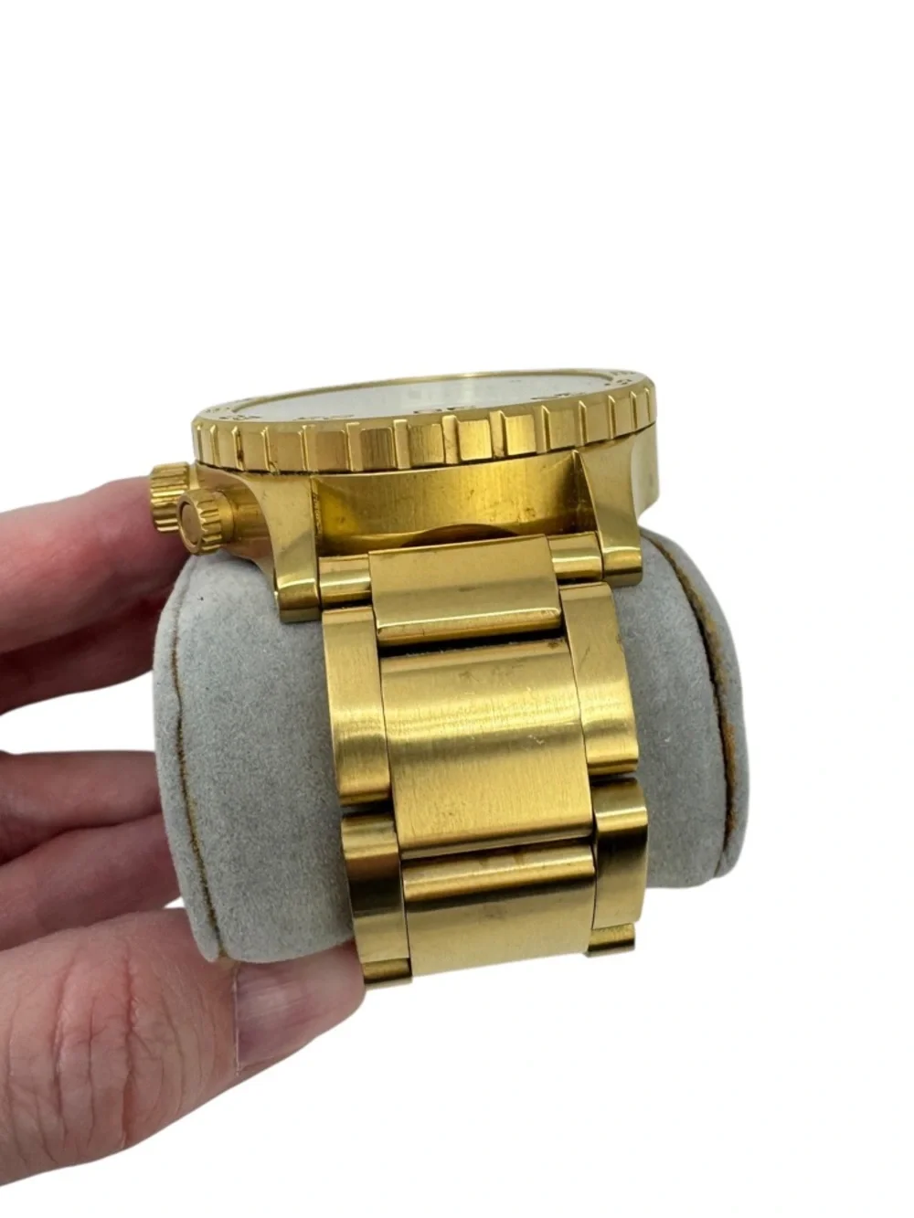 Nixon Men’s 51-30 Chronograph Watch, 51mm All Gold‎ Needs Battery Professional
